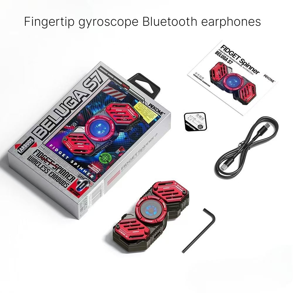 Creative decompression Bluetooth earphones for esports games, true wireless earphones with 5.3 fingertip gyroscope and ultra long battery life