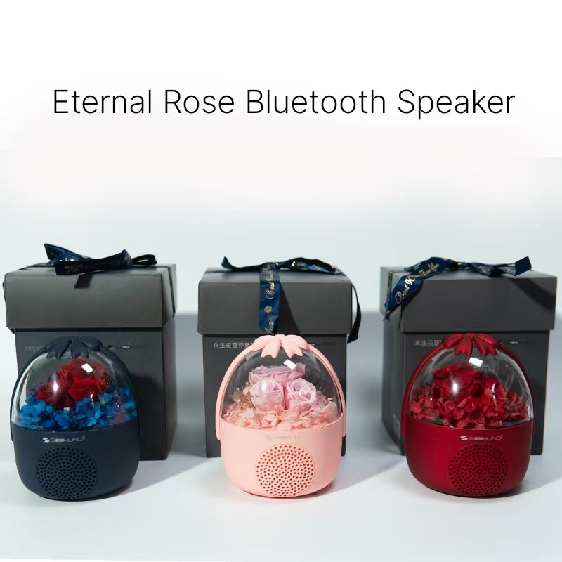 Eternal Flower Bluetooth Speaker Atmosphere Light Birthday Gift for Girlfriend Male Girlfriend Girlfriend Exclusive Premium Practical