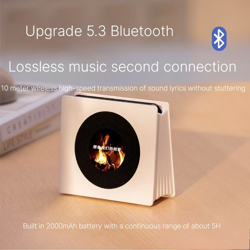 Ultimate Aesthetics Bluetooth Speaker Lyrics Audio Suspended Lyrics Dynamic Background Screen Multi functional Audio Gift