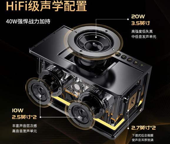 HIFI game mechanical wind overweight subwoofer 5.0 Bluetooth speaker outdoor speaker gift for boys/5% discount on Christmas purchases of more than 2