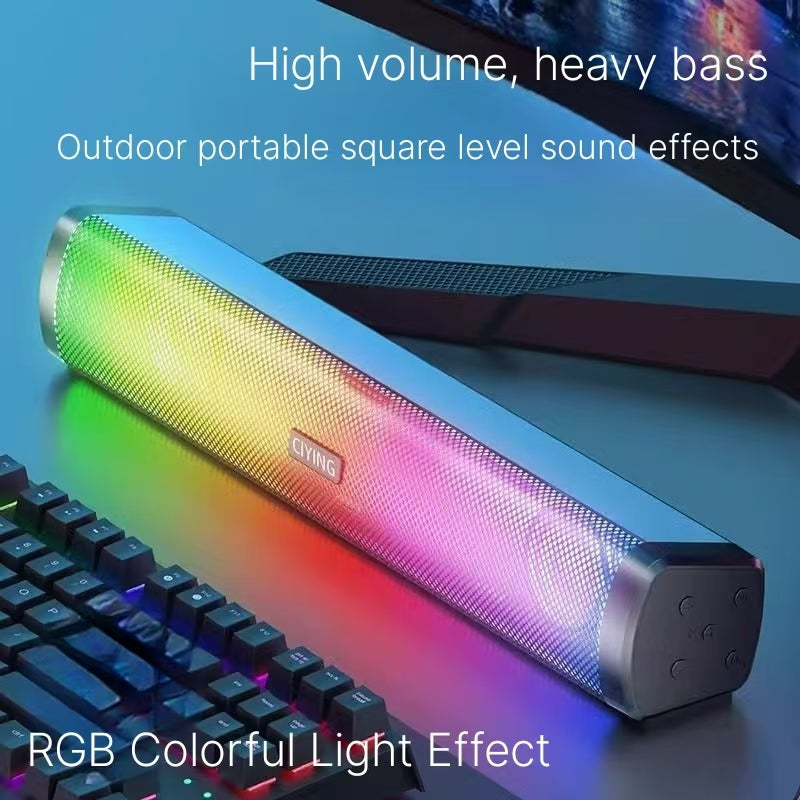 RGB pickup ambient light, voice controlled music rhythm light, car computer, desktop audio, ambient light, e-sports room Bluetooth