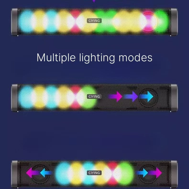 RGB pickup ambient light, voice controlled music rhythm light, car computer, desktop audio, ambient light, e-sports room Bluetooth