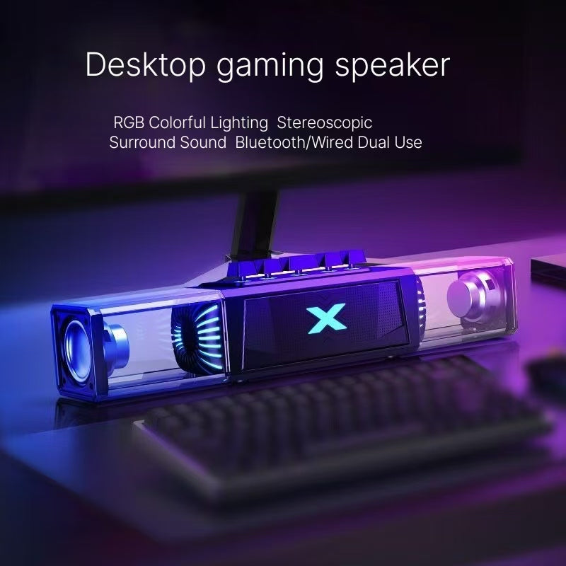 Mech Bluetooth computer audio speaker, large volume, atmosphere, heavy bass, desktop computer, laptop game