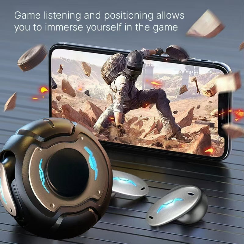 Black technology Bluetooth earphones can be used as glowing fingertip gyroscopes with ultra long battery life. They are a pressure boosting tool for young people and can rotate earphones