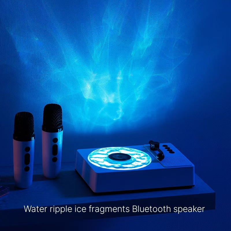 Water ripples, ice fragments, listening to the sea, popular karaoke, Bluetooth speaker, home KTV microphone speaker, birthday gift