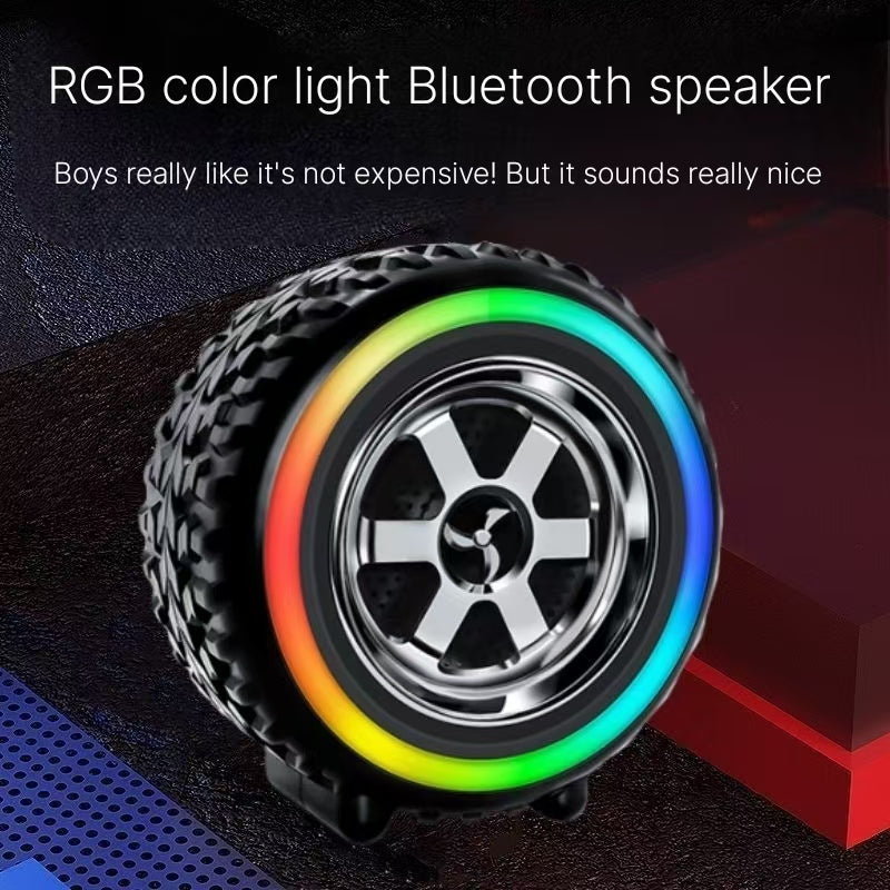 Bluetooth speaker high frequency quality upgrade, internet celebrity tire speaker, wireless mini subwoofer, portable outdoor