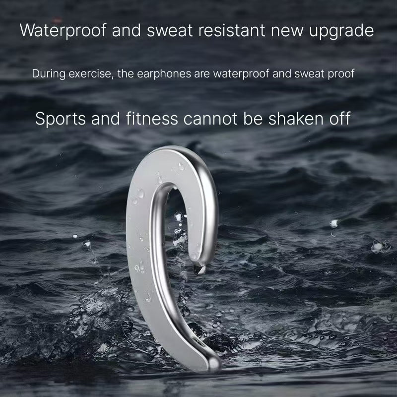 New non ear bone conduction true wireless Bluetooth earphones sports hanging ear style anti drop ultra long battery life Android universal