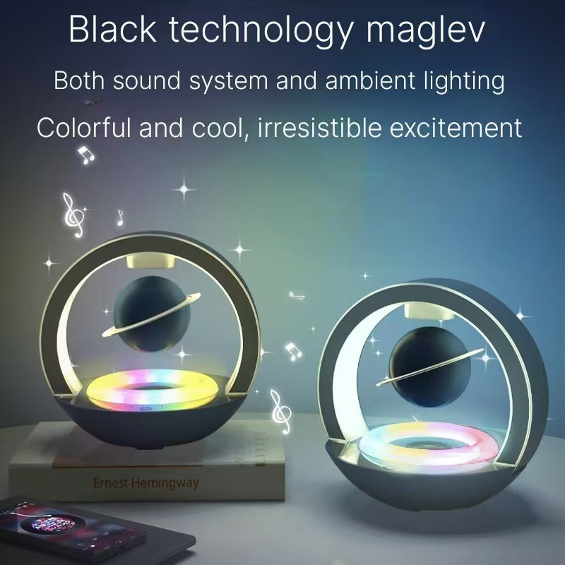 Magnetic levitation Bluetooth speaker, subwoofer, black technology, birthday gift for male friends, husband, creative decoration speaker