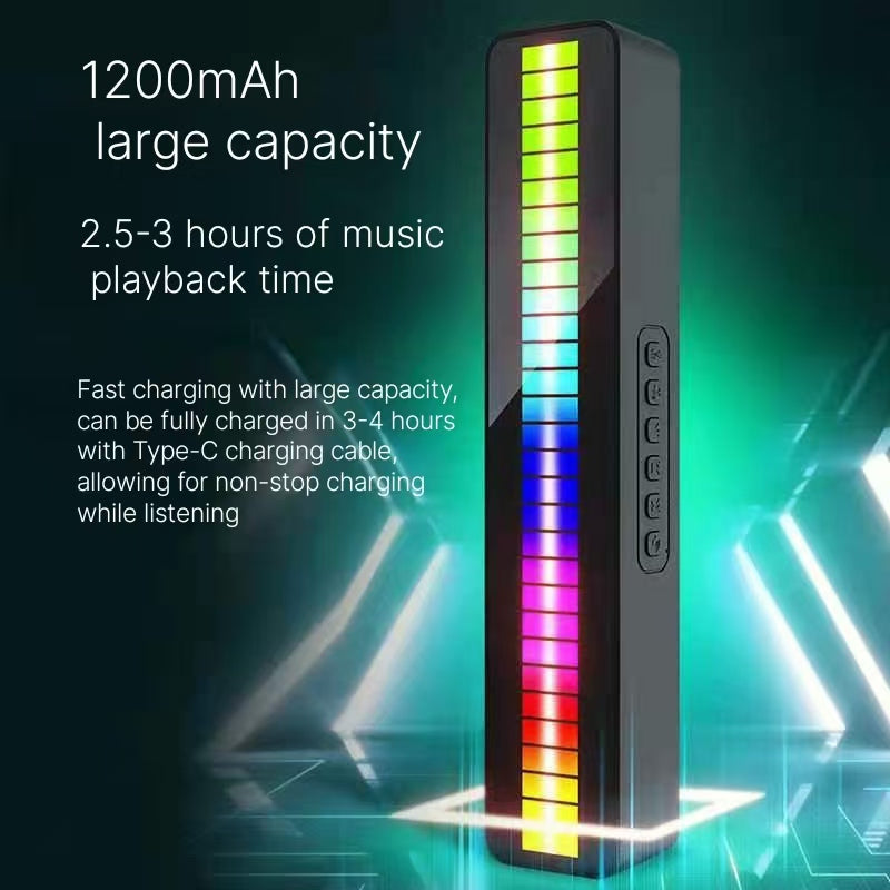 Bluetooth speaker with high sound quality, voice control, rhythm, atmosphere, light, rhythm, colorful lighting, heavy bass, internet famous Bluetooth speaker