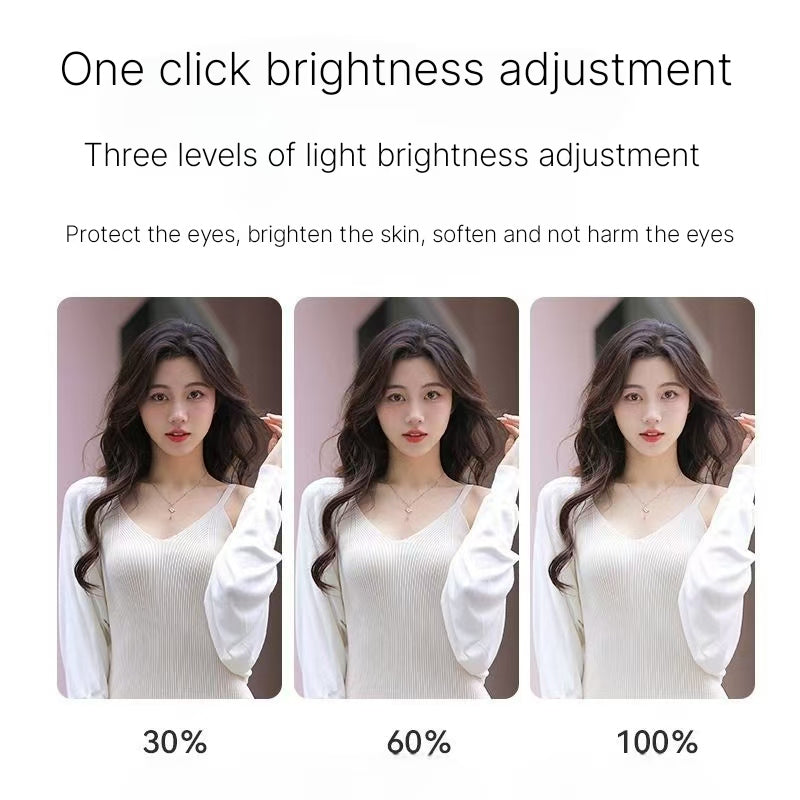 Mobile fill light artifact whitening light artifact large aperture live beauty adjustable clip high-definition night lighting