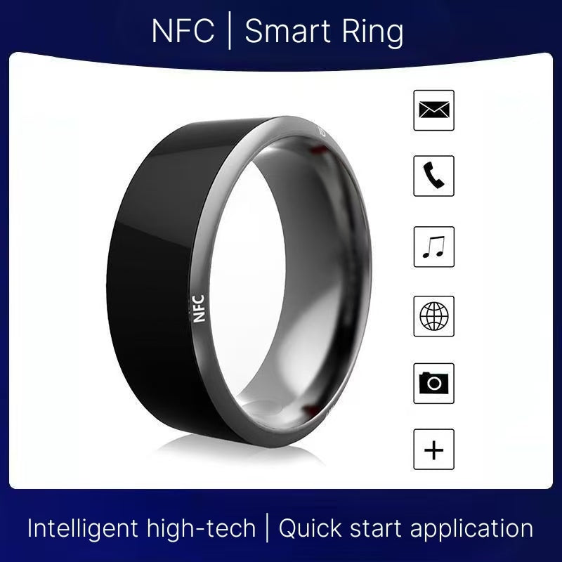 Solar multifunctional Android temperature magic with ins waterproof NFC black technology Bluetooth ring