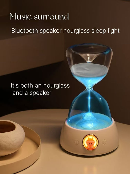 Romantic birthday gift for girls, hourglass lamp, Bluetooth speaker, high-end gift for girlfriends and girlfriends, niche high-end feeling, light luxury