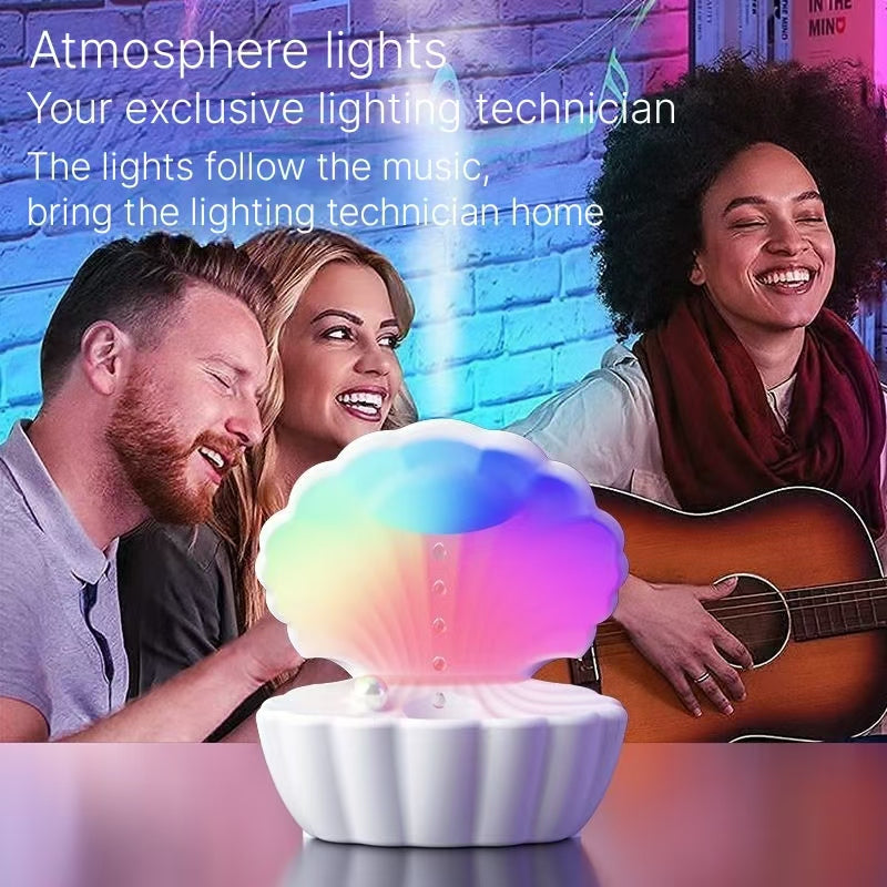 Anti gravity home Bluetooth speaker humidifier with colorful ambient lighting, romantic and beautiful 2024 new USB