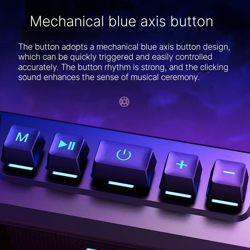 Mech Bluetooth computer audio speaker, large volume, atmosphere, heavy bass, desktop computer, laptop game