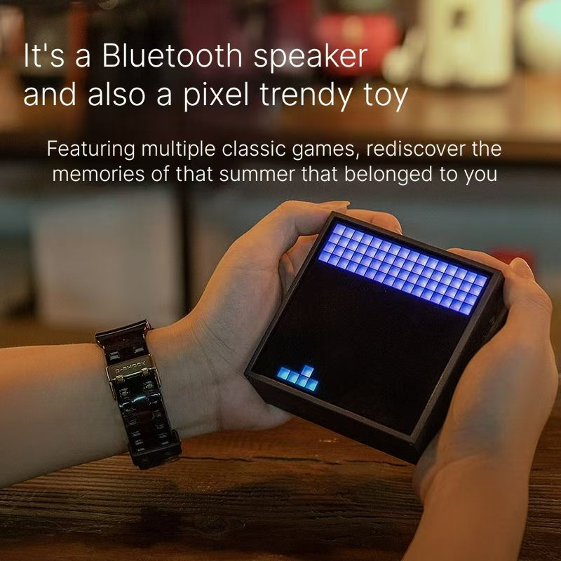 Bluetooth speaker, pixel alarm clock speaker, wireless small speaker, technology speaker, home desk setup, good items