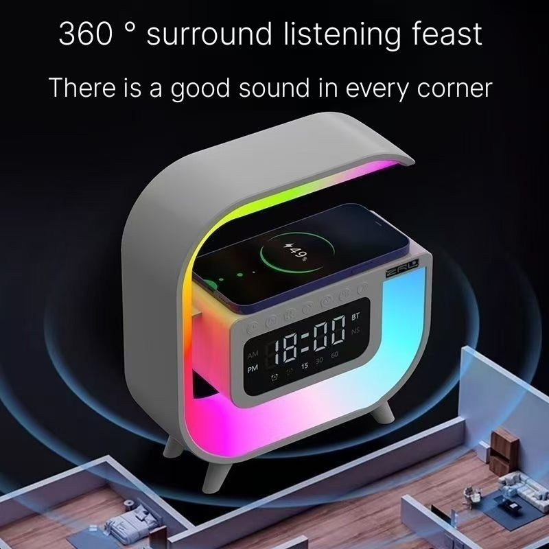 Wireless Bluetooth speaker, ambient light, high aesthetic value, fever level subwoofer, holiday birthday gift, male and female speakers