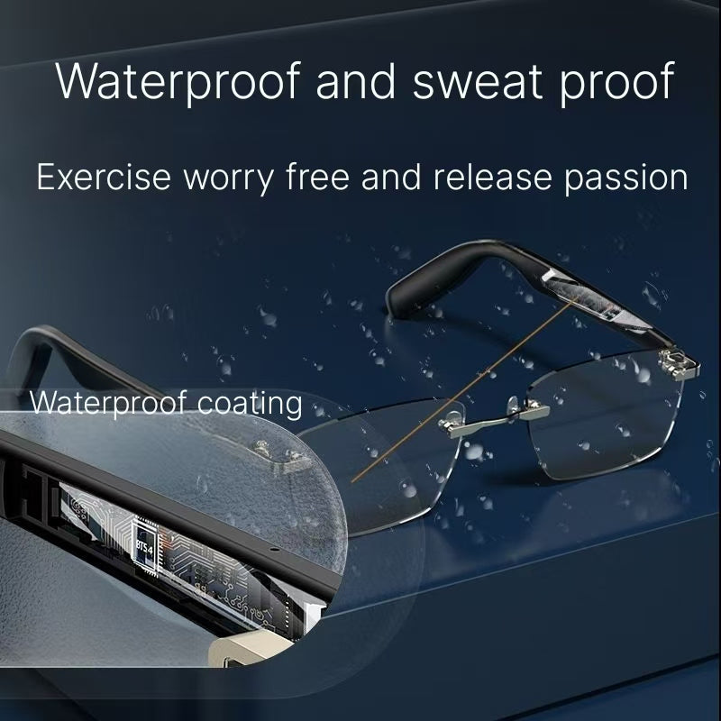 Smart Bluetooth Audio Stereo Call Listening to Music Myopia Anti Blue Light Multi functional Glasses