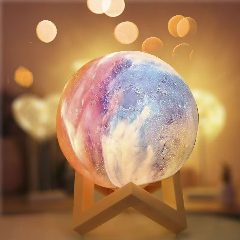 Bluetooth speaker wireless night light small sound home subwoofer dream moon Qixi birthday gift for girls