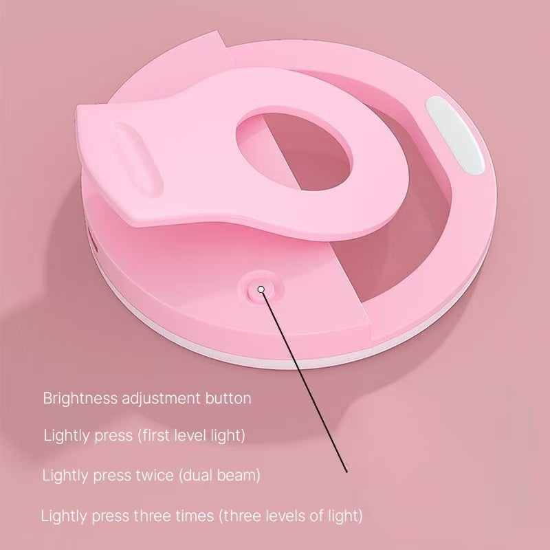 Mobile fill light artifact whitening light artifact large aperture live beauty adjustable clip high-definition night lighting