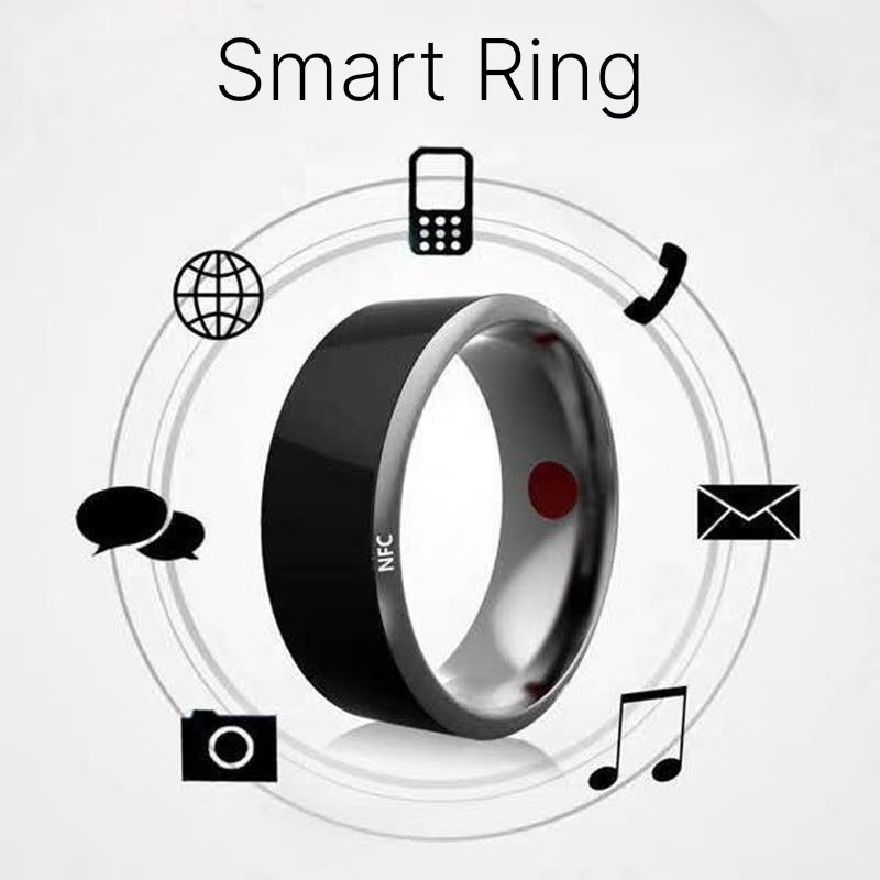 Solar multifunctional Android temperature magic with ins waterproof NFC black technology Bluetooth ring