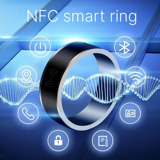 Solar multifunctional Android temperature magic with ins waterproof NFC black technology Bluetooth ring