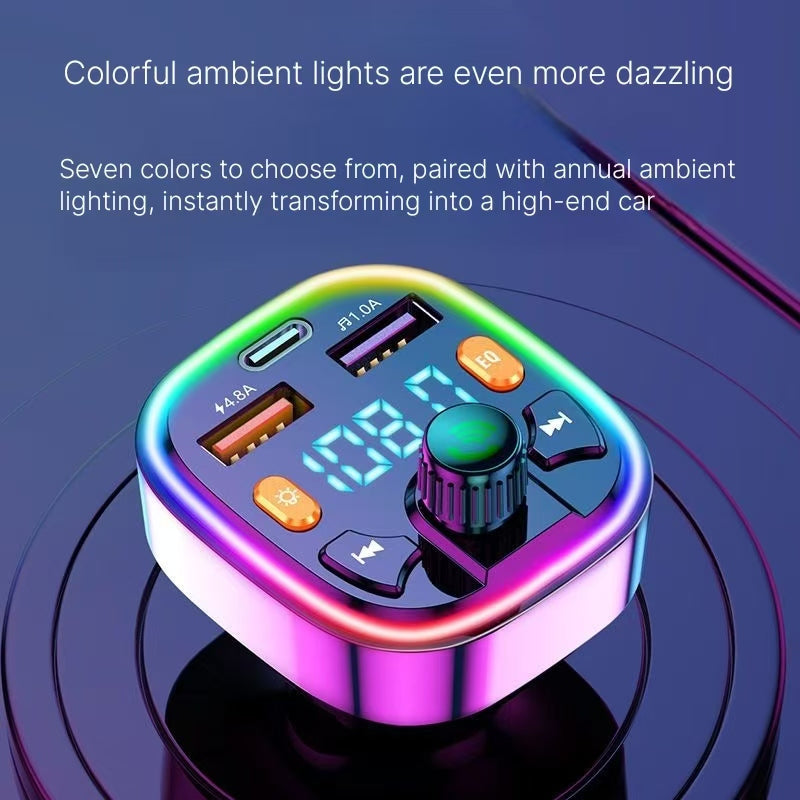 Car MP3 player without noise, car Bluetooth receiver, mobile navigation call, car charger, fast charging