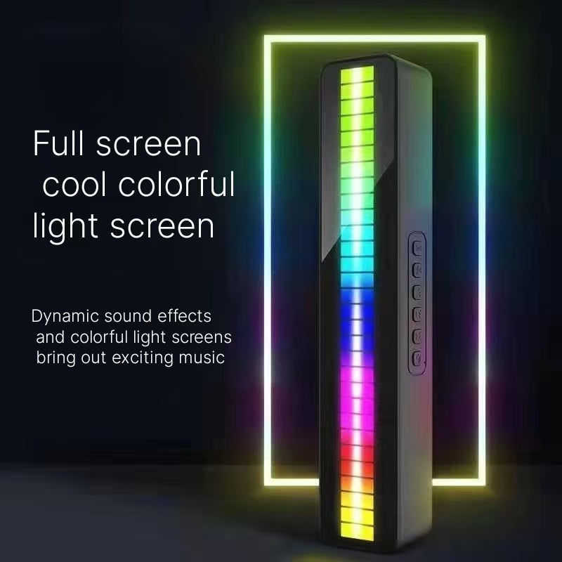 Bluetooth speaker with high sound quality, voice control, rhythm, atmosphere, light, rhythm, colorful lighting, heavy bass, internet famous Bluetooth speaker