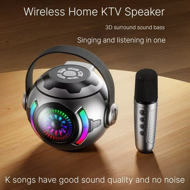 High end high-quality home KTV microphone, Bluetooth speaker, wireless portable subwoofer, high volume professional