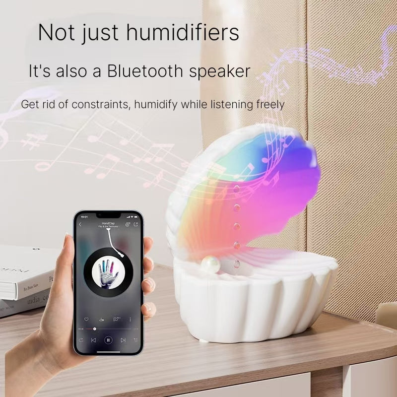 Anti gravity home Bluetooth speaker humidifier with colorful ambient lighting, romantic and beautiful 2024 new USB