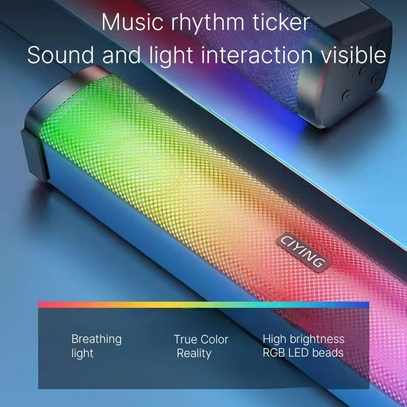 RGB pickup ambient light, voice controlled music rhythm light, car computer, desktop audio, ambient light, e-sports room Bluetooth