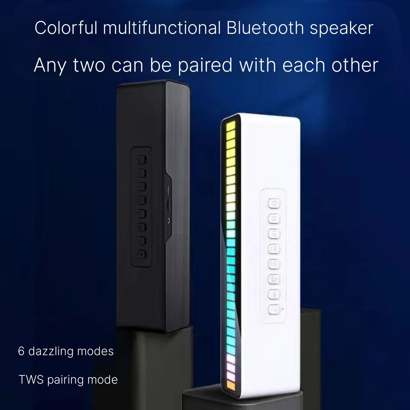 Bluetooth speaker with high sound quality, voice control, rhythm, atmosphere, light, rhythm, colorful lighting, heavy bass, internet famous Bluetooth speaker