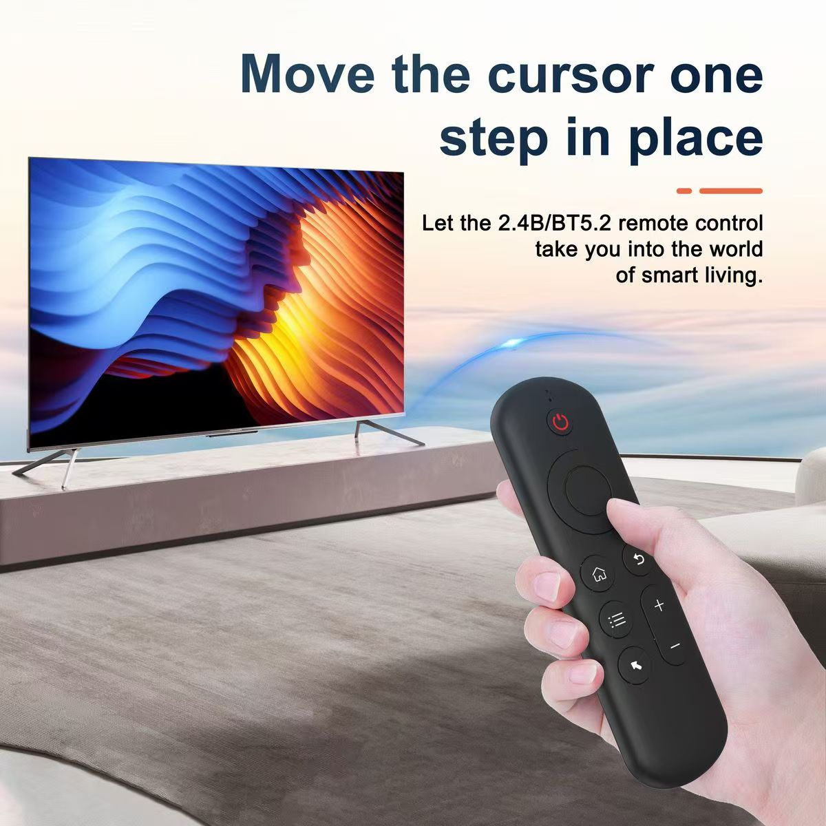 TV remote control 7-color gyroscope wireless handheld mini motion sensing mouse keyboard remote control