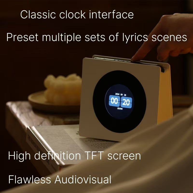 Ultimate Aesthetics Bluetooth Speaker Lyrics Audio Suspended Lyrics Dynamic Background Screen Multi functional Audio Gift