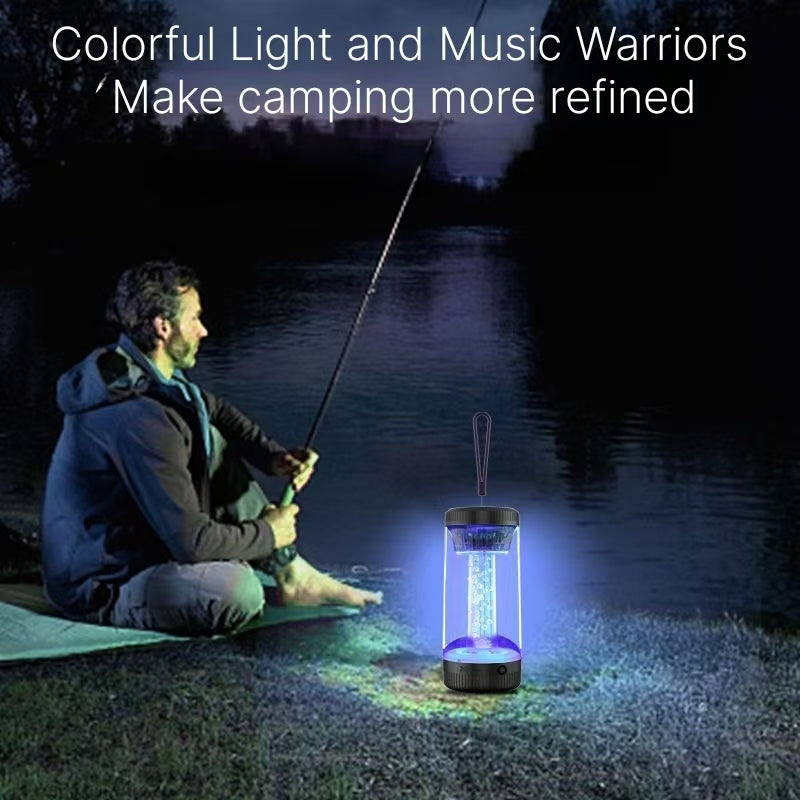 2024 New High Beauty Glass Bluetooth Speaker, Bedroom Bass Cannon, Colorful Atmosphere Lighting, High Sound Quality, Large Volume