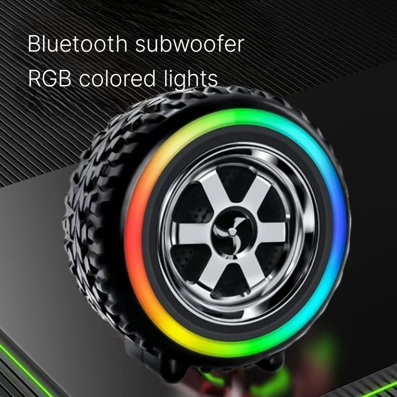 Bluetooth speaker high frequency quality upgrade, internet celebrity tire speaker, wireless mini subwoofer, portable outdoor