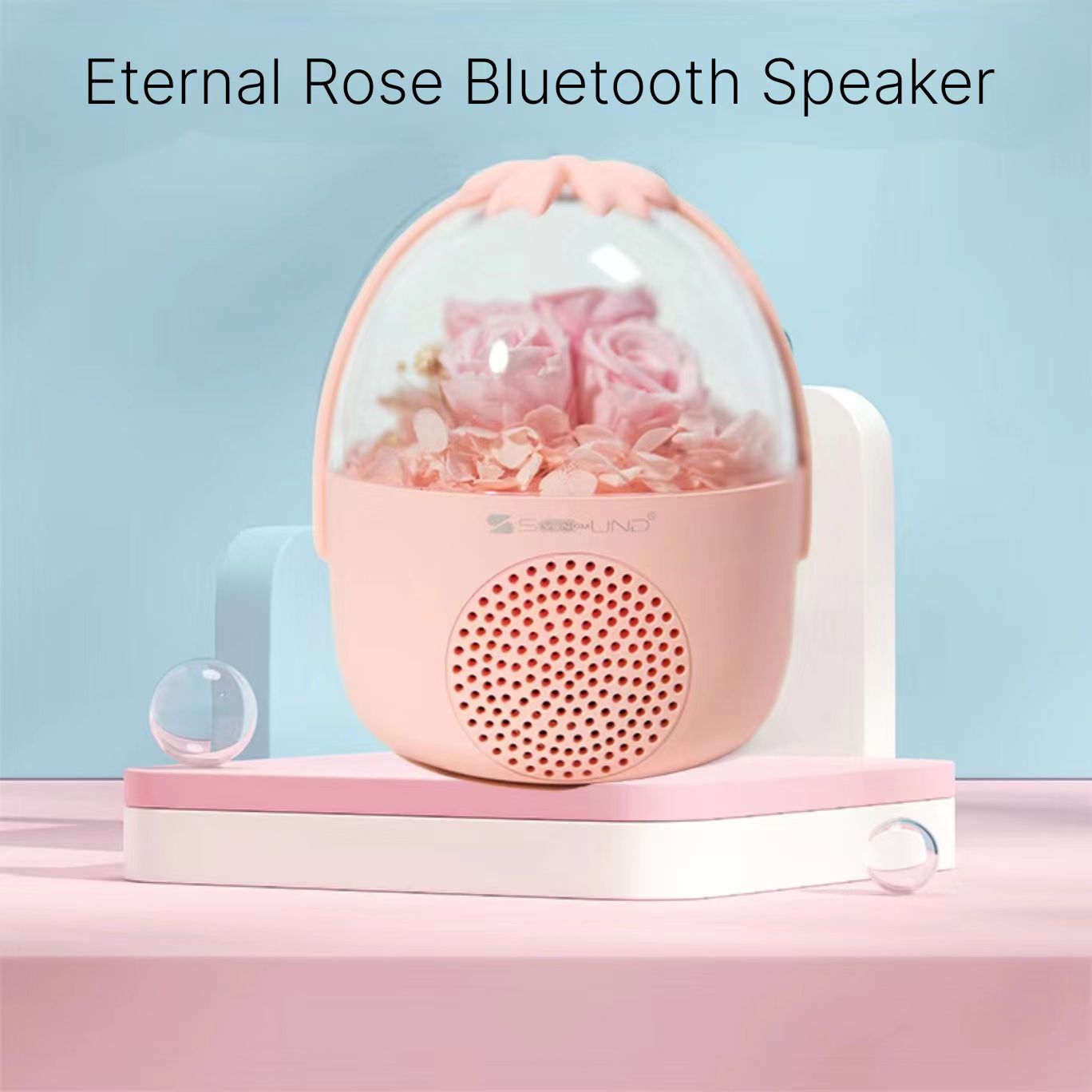 Eternal Flower Bluetooth Speaker Atmosphere Light Birthday Gift for Girlfriend Male Girlfriend Girlfriend Exclusive Premium Practical