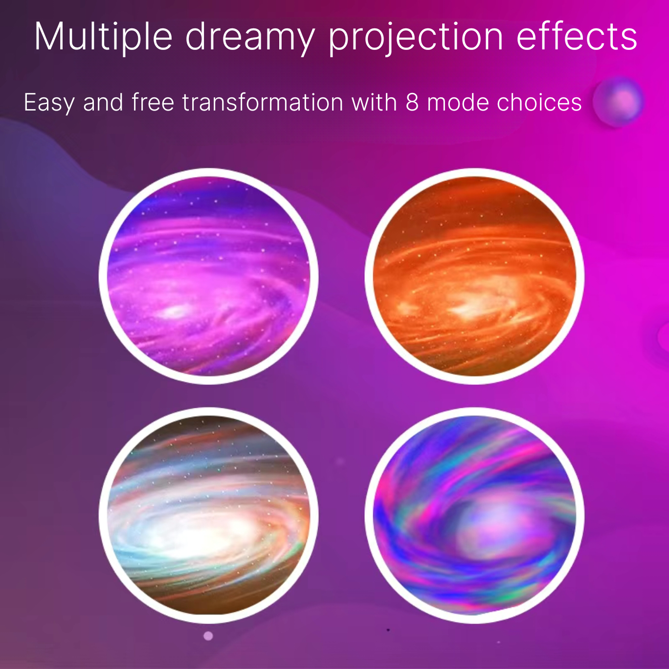 Creative Starry Sky Projection Light Aurora Space Cabin Nebula Rotation Cool Bluetooth Speaker Starry Sky Atmosphere Light