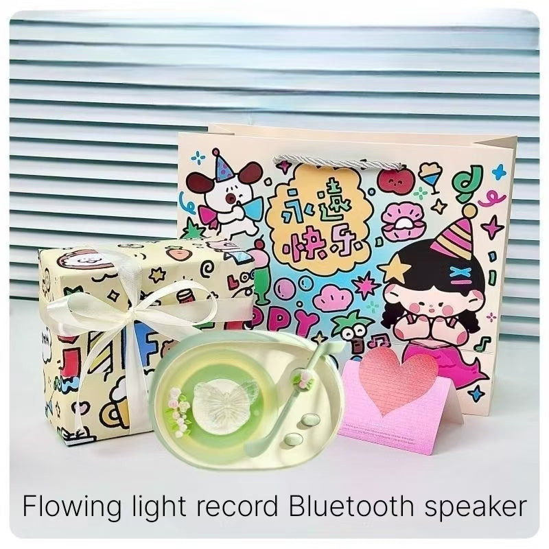 Flowing Bluetooth Retro Speaker High Beauty Aromatherapy Atmosphere Home Wireless Audio Creative Birthday Gift Premium