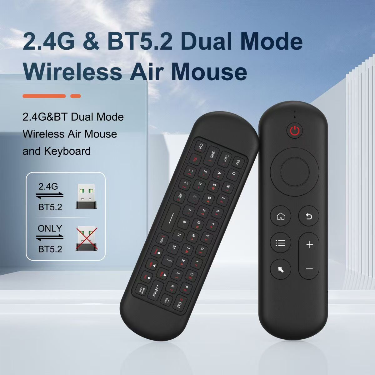 TV remote control 7-color gyroscope wireless handheld mini motion sensing mouse keyboard remote control