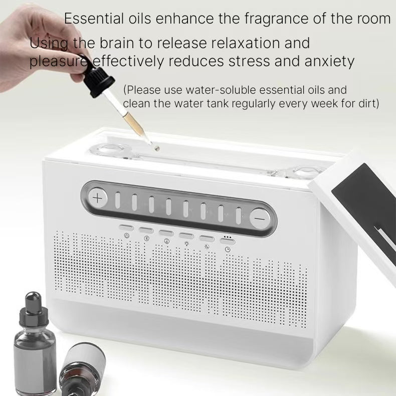 White noise, flame atmosphere, aromatherapy machine, Bluetooth speaker, niche, super heartfelt birthday gift for boys and girls