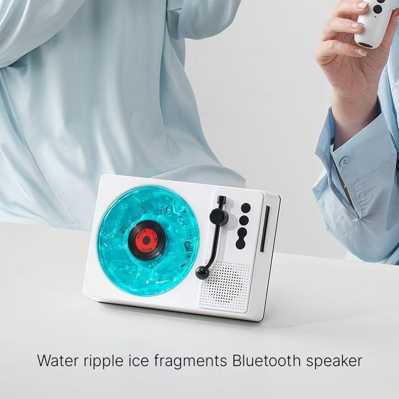 Water ripples, ice fragments, listening to the sea, popular karaoke, Bluetooth speaker, home KTV microphone speaker, birthday gift