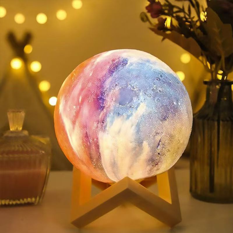 Bluetooth speaker wireless night light small sound home subwoofer dream moon Qixi birthday gift for girls