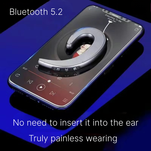 New non ear bone conduction true wireless Bluetooth earphones sports hanging ear style anti drop ultra long battery life Android universal