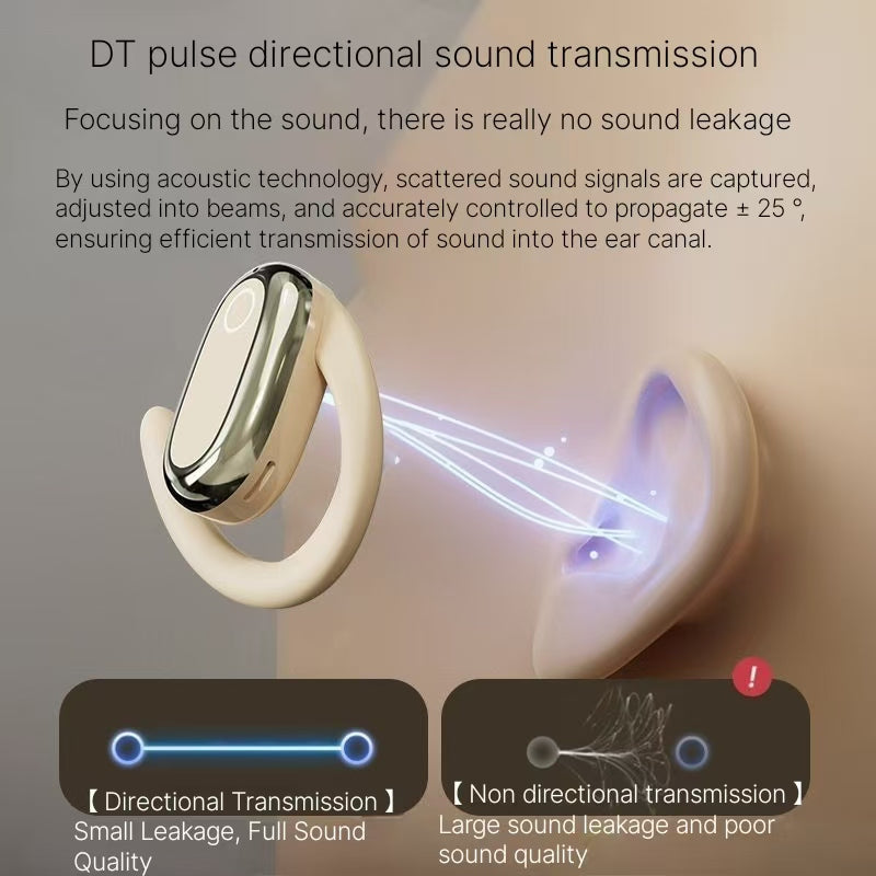 Bone conduction open Bluetooth earphones, wireless ear hanging, long endurance, sports, running, anti drop