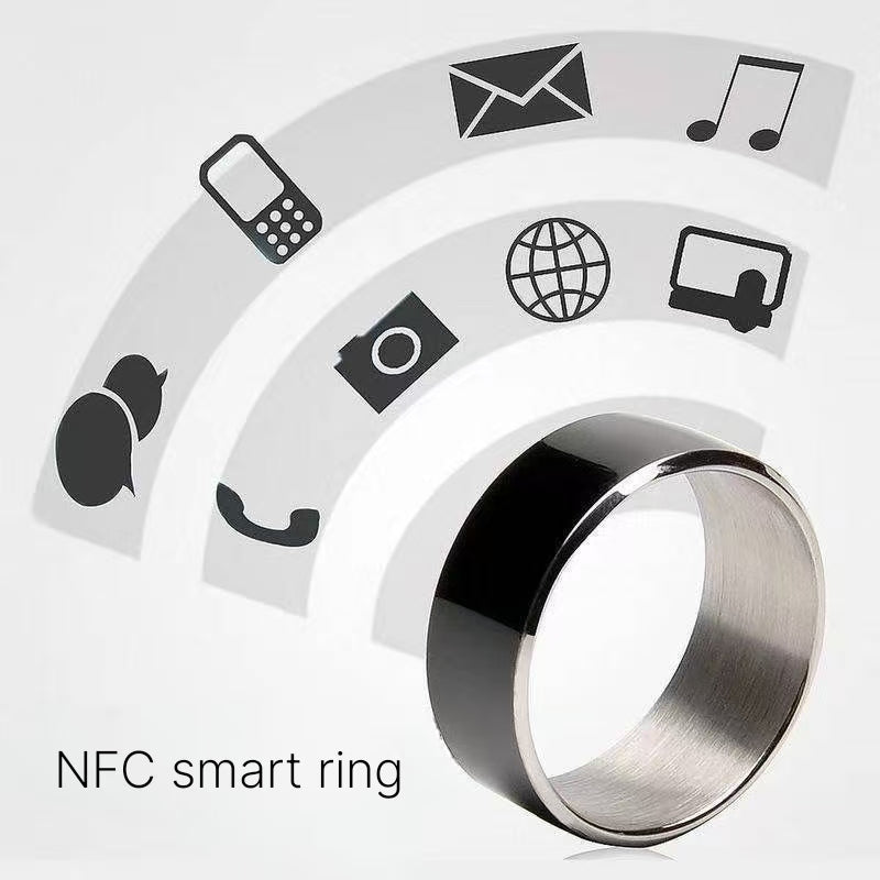 Solar multifunctional Android temperature magic with ins waterproof NFC black technology Bluetooth ring