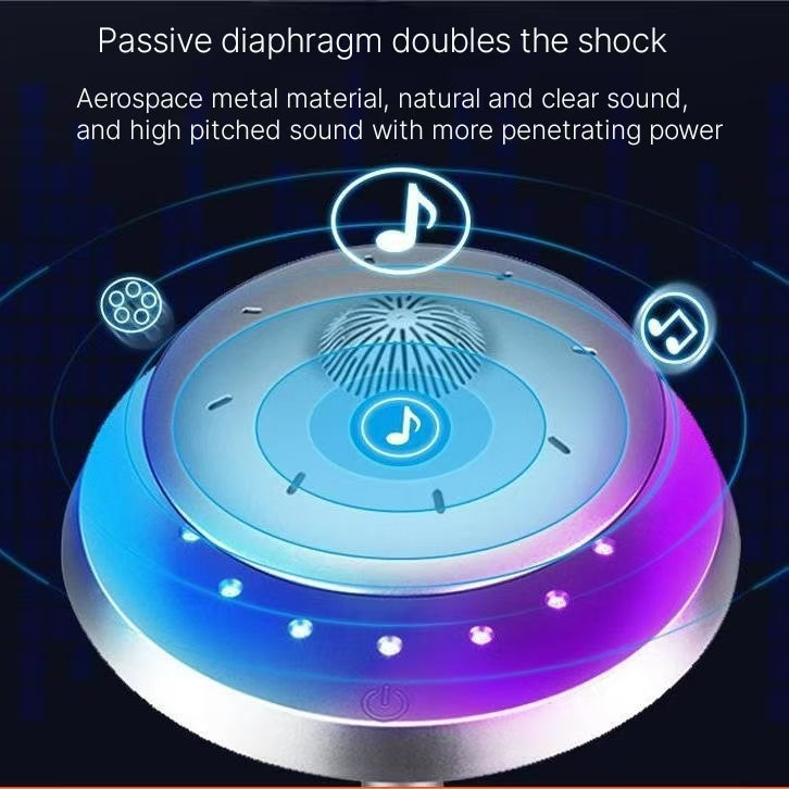 Black Technology Bluetooth Speaker Living Room Decoration Bedhead Creative Night Light Colorful Atmosphere Light Birthday Gift