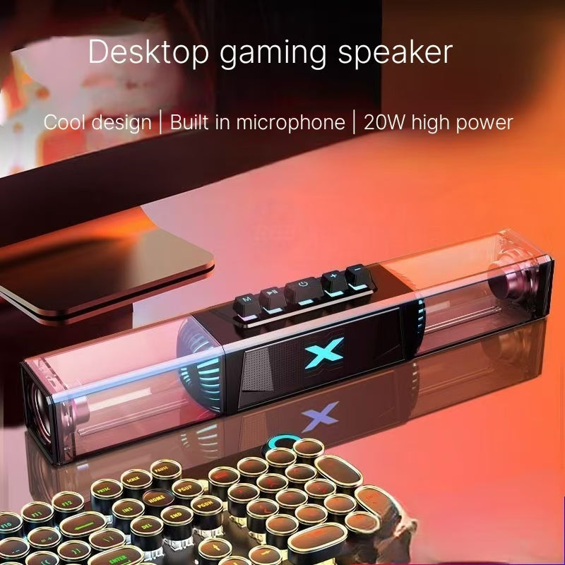 Mech Bluetooth computer audio speaker, large volume, atmosphere, heavy bass, desktop computer, laptop game