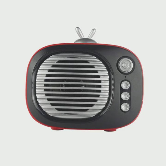 Mini portable retro TV Bluetooth speaker Desktop multimedia creative gift small speaker/5% discount on Christmas purchases of more than 2