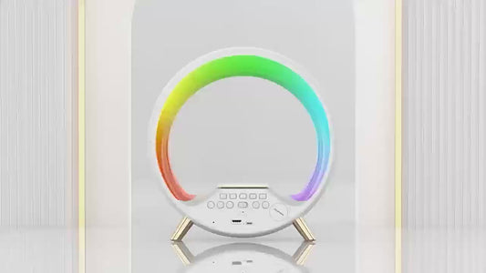 Alarm clock wireless charging color Bluetooth speaker 5% discount on Christmas purchases of more than 2